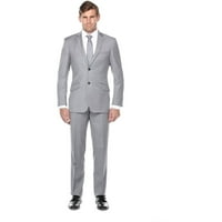 Muška siva tanka talijanska stil dva odijela