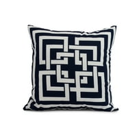 18 18 novi grčki ključ, vanjski jastuk s geometrijskim printom, Mornarsko plava