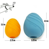 Nylabone Eggi Interaktivna igračka za male pse, lagana igračka za pobunu, kreativna igra