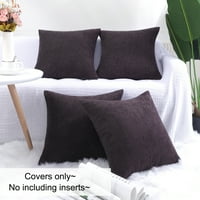 Jedinstvene ponude za kukuruznu prugu ukrasni jastuk jastuka pokriva tamno smeđe 26 26