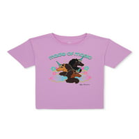 Afro Unicorn Girls Magic Grafička majica, veličine 4-18
