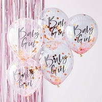 Baloni S konfetama u rasponu od - beba - ružičasta