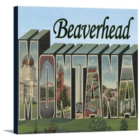 Beaverhead, Montana-scene s velikim slovima