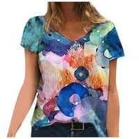 Ženske majice s kratkim rukavima, Proljeće / Ljeto, Ženske majice plus size, bluze, ležerni vrhovi