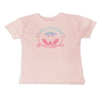Wonder Woman Girls Snažna i neustrašiva grafička majica, veličine 4-16