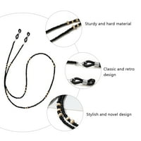 Lanci za naočale u retro stilu, ukrasni lanci za maske protiv izgubljenih visećih lanaca u crnoj boji