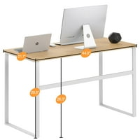 Računalni stol za kućni ured, 44 Tablica za pisanje za mali prostor, prirodno