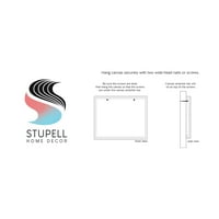 Stupell Industries Sažetak blokiran oblikovanje linije Moderni scribble Detail Galerija zamotana platna za tisak zidne umjetnosti,