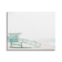 Stupell Industries Summer Sun Beach Coast Blue Lifeguard Shack Photography, 30, dizajn Leah Straatsma