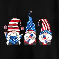 Ljetne majice za dječake i djevojčice, Majice kratkih rukava s printom slova za Dan neovisnosti, vrhovi