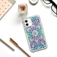 Essentials iPhone Mini Mandala Heart Green & Purple
