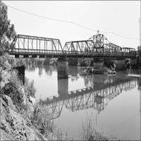 Galerijski plakat veličine 24 I. 36, most Janella prebačen preko rijeke Sacramento na državnu autocestu 32, susjedstvo grada Hamiltona,