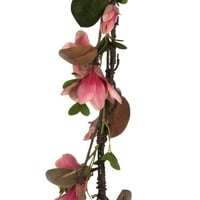 Vijenac od umjetnih Tamno ružičastih Magnolija od 9'