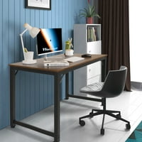 Računalni radni stol za kućni ured, Studentska radna površina, orah