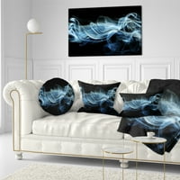 DesignArt plavi dim u crnom - Abstraktni jastuk za bacanje - 12x20