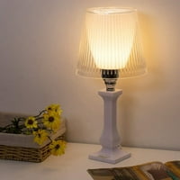 Bijele svjetiljke za stolne stolne svjetiljke Moderne svjetiljke za noćne ormariće s akrilnom bazom i hladovinom bistre svjetiljke