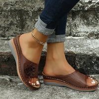 & Ljetne ženske cipele na klin, otvorene sandale, Ležerne papuče u rimskom stilu, rasprodaja
