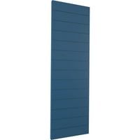 Ekena Millwork 12 W 53 H TRUE FIT PVC Horizontalni sloj Moderni stil Fiksni nosač, SOJOURN BLUE