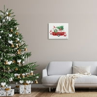 _ Svečani vrtni patuljci, Sezonski vijenac od Božikovine, Galerija slika na drvetu, omotano platno, zidni tisak, dizajn heatherlee