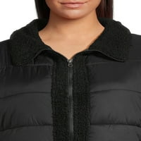 ALYNED zajedno ženska jakna Fau Sherpa Puffer, veličine S-3x