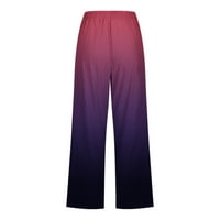 Ženske Ležerne široke duge hlače s elastičnim elastičnim strukom i džepom Capri