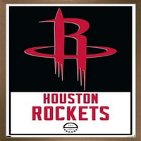 Houston Rockets - plakat s logotipom na zidu, 14.725 22.375