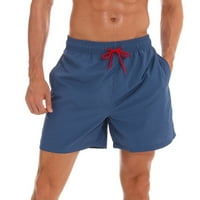 ; Muške jednobojne prozračne čipkaste vodootporne teretne hlače kratke hlače za plažu sportske casual hlače