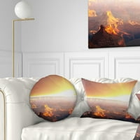 Designart Grand Canyon s jakim zalaskom sunca - Jastuk za bacanje tiskanih krajolika - 12x20