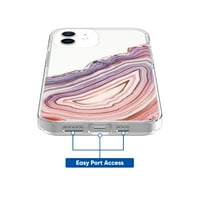 onn. Modni telefon za iPhone 12, iPhone Pro - Clear Blush Agate