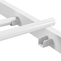 Easyfashion Jocelyn Modern Scroll Metal Platform Twin XL krevet, bijeli
