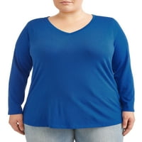 Ženska majica veličine i veličine plus dugih rukava s izrezom u obliku slova 2, Pakiranje