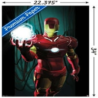 Trendovi International Marvel Comics - Iron Man - Poster energetskog zida 22.375 34 Premium Neradana verzija