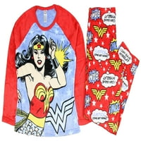 Richard Leeds International Wonder Wonder Woman plišani minky pidžama set