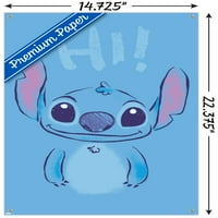 Zidni plakat Lilo & Stitch - zdravo s gumbima, 14.725 22.375