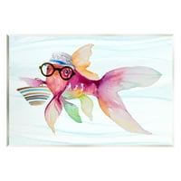 Studell hipster riba smiješni morski život krajolik slika zidna ploča bezbroj umjetnički print zid umjetnosti