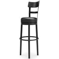 Dizajn marke od barske stolice visoke barske stolice u crnoj boji