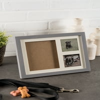 Okvir za uspomenu na kućne ljubimce za fotografije pasa, mačaka ili drugih kućnih ljubimaca i otisak šape na zidu ili stolu - sadrži