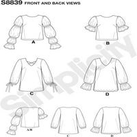 Jednostavni uzorci 98839 9 - smjerni pulover od tunike ili topići