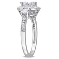 10-karatni dijamantni zaručnički prsten od bijelog zlata od 10 karata za žene