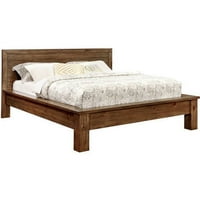 Namještaj Amerike Fleta Plank Reclaimed Wood Bed, Cal. Kralj