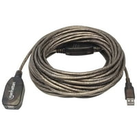 Manhattan Hi-Speed USB 2. Muški / Ženski aktivni produžni kabel povezan tratinčicom, Muški / Ženski