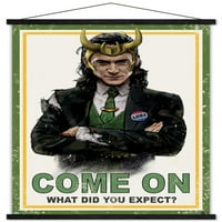 Marvel Loki-što ste očekivali? Zidni plakat u drvenom magnetskom okviru, 22.375 34