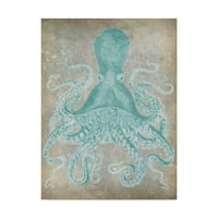 Zaštitni znak likovna umjetnost 'Spa Octopus I' Canvas Art by Jennifer Goldberger