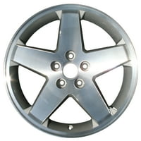 Obnovljeni OEM aluminijski legura kotača, obrađeno i srebrno, odgovara 2007-dodge kalibru