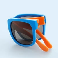 UV sklopive Polarizirane leće dječje sunčane naočale u lijepom kvadratnom okviru sunčane naočale za dječake i djevojčice modni dodaci