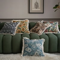 Navlaka za jastuke u obliku žakard tkanja, ukrasna dekoracija bez skupljanja, otporna na kidanje, cvjetna jastučnica u američkom