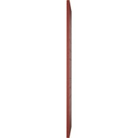 Ekena Millwork 12 W 73 H TRUE FIT PVC Horizontalni sloj Moderni stil Fiksni nosač, paprika crvena