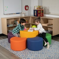 Flash namještaj about tapecirane stolice fleksibilni Cvjetni Set za učionice i zajedničke prostore-različite boje