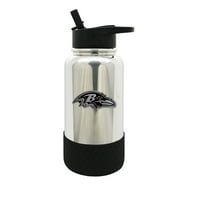 Baltimore Ravens, oz. Kromirana boca za vodu od žeđi od nehrđajućeg čelika