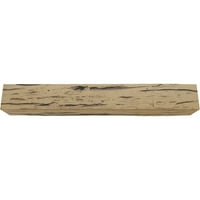Ekena Millwork 8 W 6 H 18'l 3-strana Riverwood Endurathane Fau Wood Strop Grep, prirodni zlatni hrast